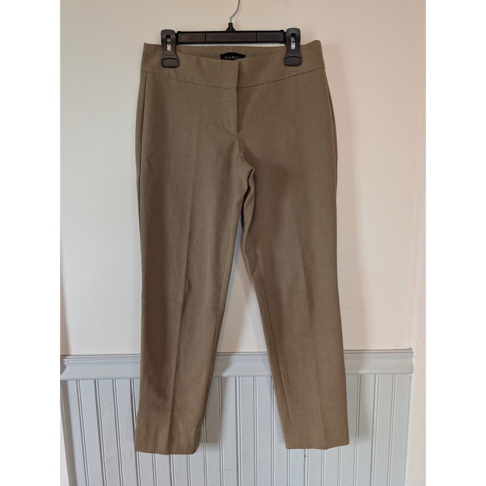 Talbots Signature Ankle Dress Pants Size 2 Beige Money Corporate Academia Luxury